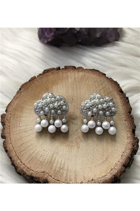 Opia Takı & Aksesuar İnci Bulut Kadın Küpe