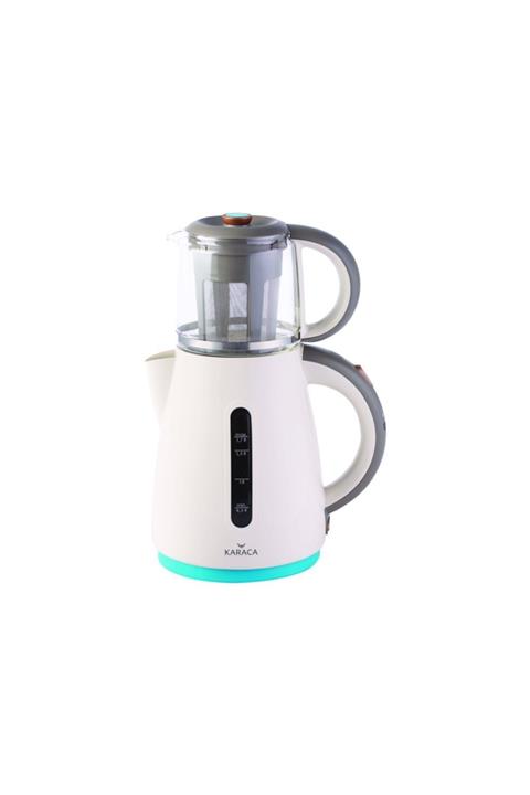 Karaca Çay Makinesi 1501 Krem Turkuaz