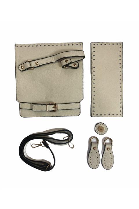 Yüncü Kız Çanta Seti Deri Kare Model 09