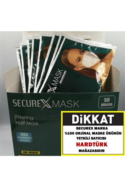 SECUREX MASK N95 Maske 50 Adet