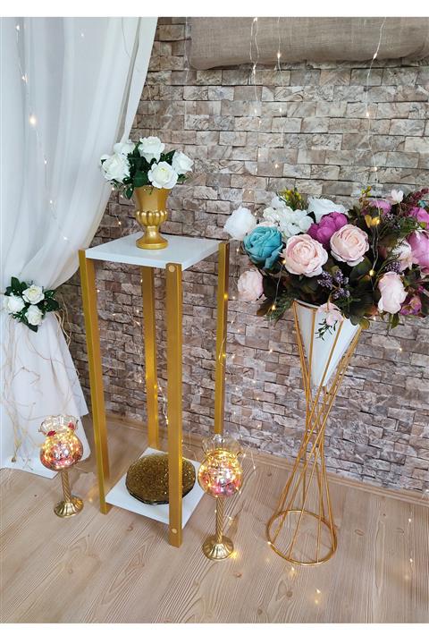 zeo wood design Dekoratif Çiçeklik/sehpa