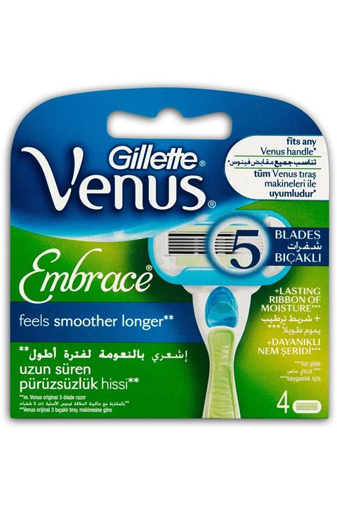Gillette Venus Embrace Yedek Kadın Tıraş Bıçağı 4'Lü