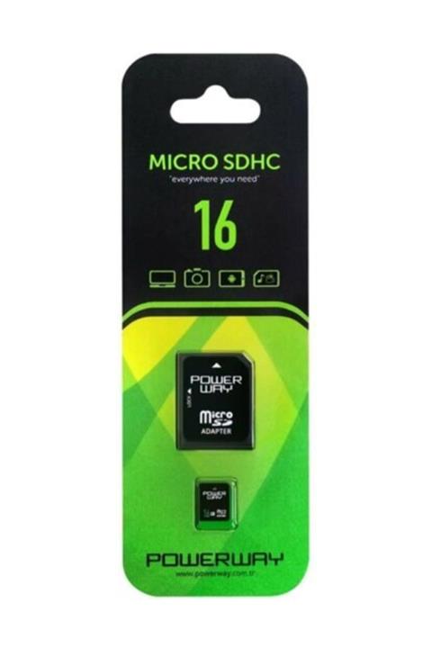 POWERWAY 16gb Micro Sd Card Hafıza Kartı Adaptörlü