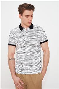 TRENDYOL MAN Beyaz Erkek Kısa Kollu Slim Fit Polo Yaka T-shirt TMNSS21PO0012