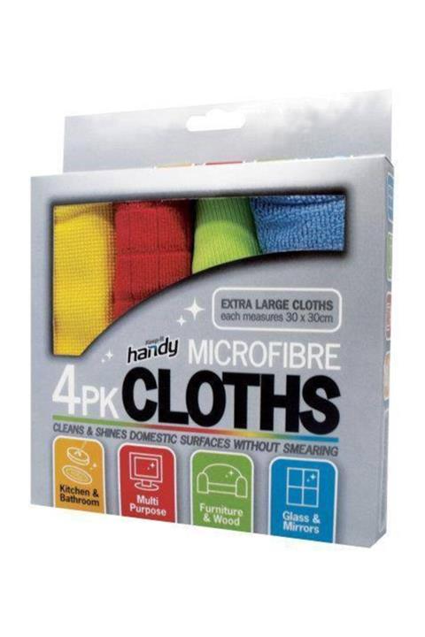 FırsatYeri Oto Araç Araba Yıkama Kurulama Bezi Seti 4'lü Mikrofiber Bez