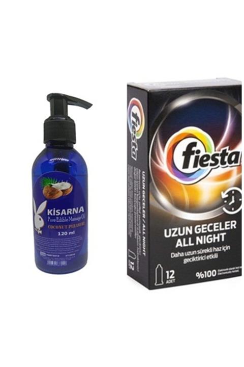 Kisarna Hindistan Cevizi Yağ Ve Uzun Geceler Prezervatif Seti