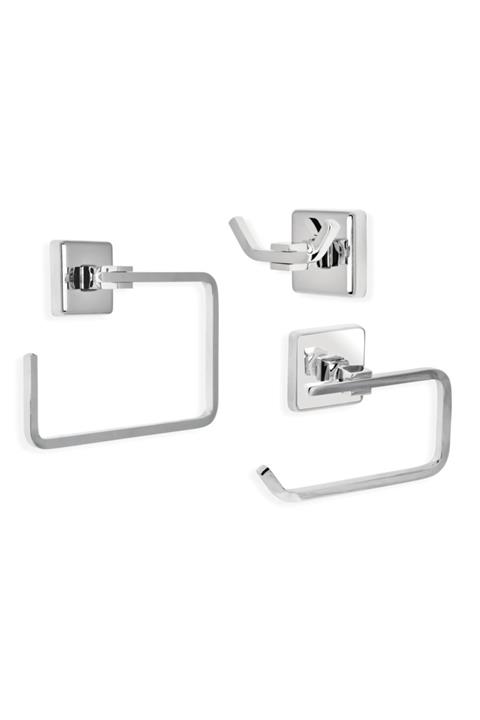 ÇELİK BANYO Kumru Banyo Aksesuar Seti Tuvalet Kağıtlığı-Havluluk - Askılık