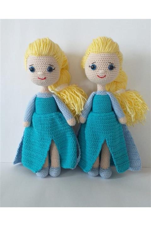 MU GLOBAL ÖRGÜ VE OYUNCAK Mu Global Ikili Elsa Kız Bebek