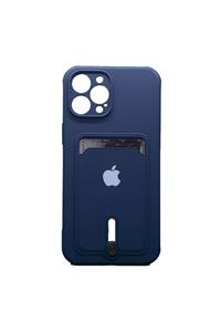 Miscase Apple Iphone 11 Pro Max Uyumlu Logolu Kartlıklı Kamera Korumalı Kılıf Lansman Card Case