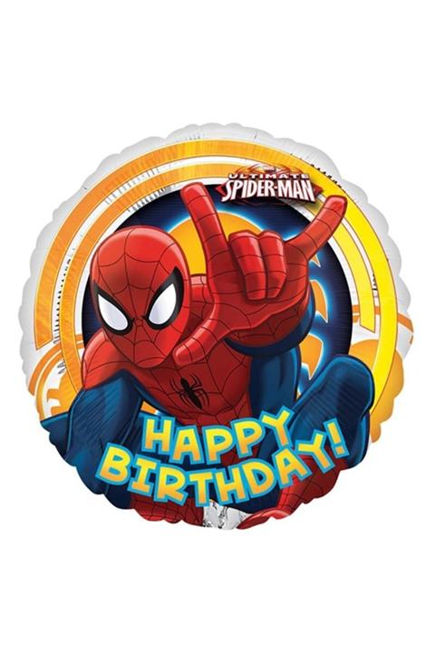 MAVİ NET Örümcek Adam Happy Birthday Magnet Açacaklı 4^lü