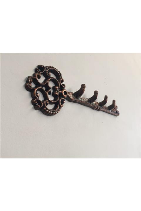 IDYLLHOME Anahtar Askısı Askılık Metal Duvar Aksesuarı Döküm Dekoratif Obje Bronz Renk