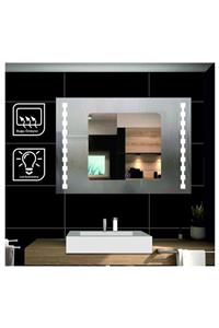 GLOBAL LED MIRROR 70x80 Cm Dokunmatik Tuşlu Buğulanmayan Ledli Banyo Aynası