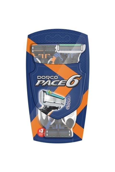 Dorco Pace 6 Bıçaklı Kullan-at Tıraş Bıçağı 3 lü Paket  8801038572918