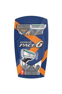 Dorco Pace 6 Bıçaklı Kullan-at Tıraş Bıçağı 3 lü Paket  8801038572918