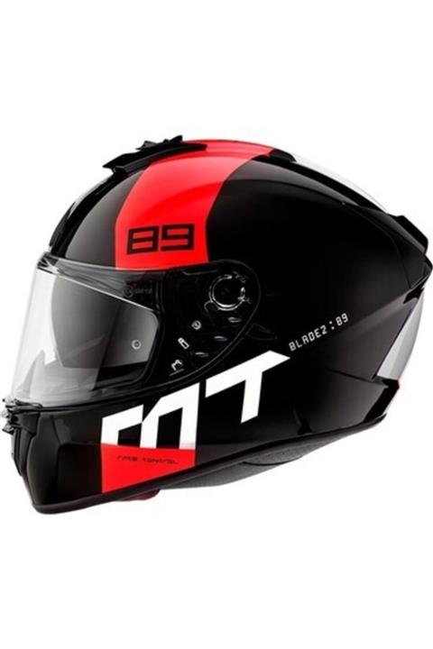 MT Kask Blade 2 Sv 89 B5 Gloss Pearl Red Güneş Vizörlü