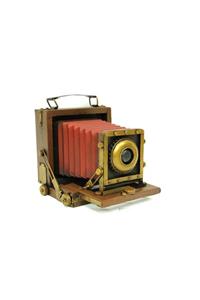 ASVASHOP Dekoratif Metal Fotoğraf Makinesi Obje Biblo Vintage Hediyelik