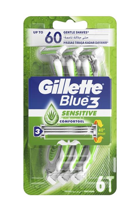 Gillette Blue 3 Sensitive Tıraş Bıçağı 6'lı