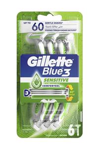 Gillette Blue 3 Sensitive Tıraş Bıçağı 6'lı