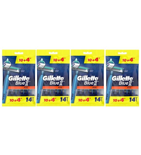 Gillette Blue2 Plus Kullan At Tıraş Bıçağı 14'lü X 3 Paket