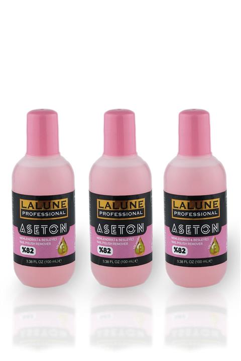 Lalune Professional Oje Çıkarıcı Aseton 100 ml Pembe 3 Adet 8680407130436-3