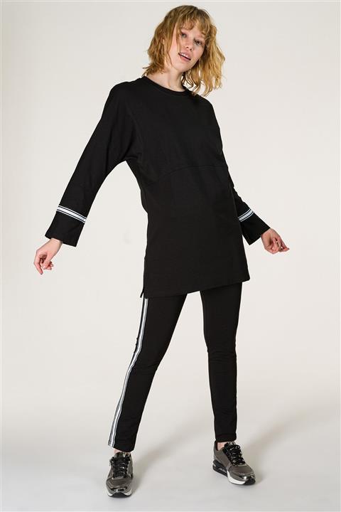 Runever Kadın Siyah Tunik Takım