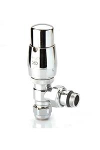Radiva Termostatik Radyatör Vanası 1/2'' Krom Köşe (17*2mm Boru Bağl.rakorlu)