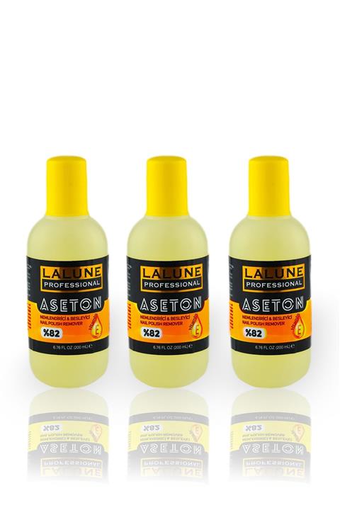 Lalune Professional Oje Çıkarıcı Aseton 200 Ml Turuncu 3 Adet