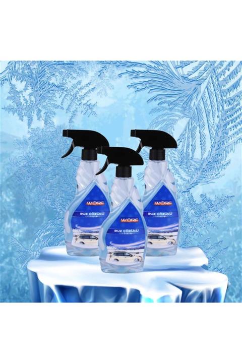 WÖRF Buz Çözücü 500 Ml. X 3 Adet Oto Cam Buz Çöz