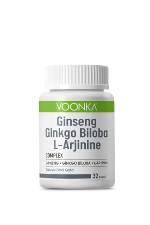 Voonka Ginseng Ginkgo Biloba L-arginine 32 Kapsül