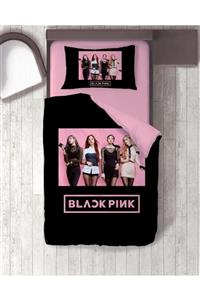 Vita Tekstil Black Pink Tek Kişilik Nevresim Takımı Çarşafsız