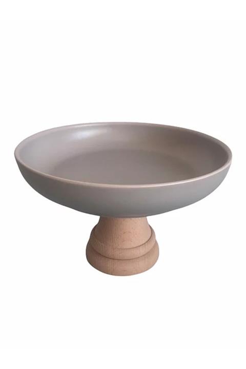 NORDHUS Nord Çukur Tabak Ahşap Ayaklı Sunum Tabağı