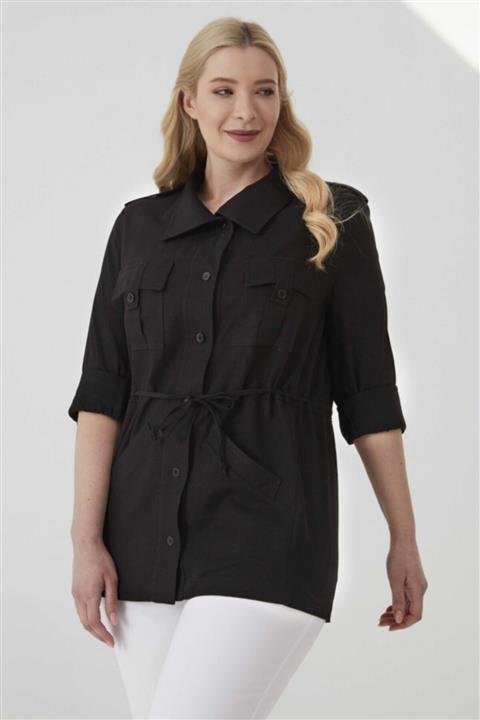 Selen Giyim Cep Keten Trench