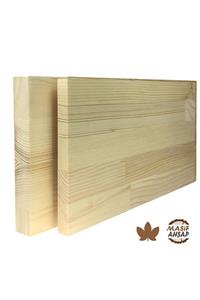 WOODLIFE Ladin Ahşap Plaka - 1. Sınıf Masif Panel Eni 70cm - Boyu 90cm - Kalınlığı 18mm