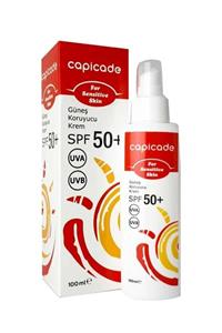 Capicade Spf50+ Güneş Koruyucu Krem 100 Ml - Kızarık Eğilimli Ve Hassas Ciltler 8691254301283