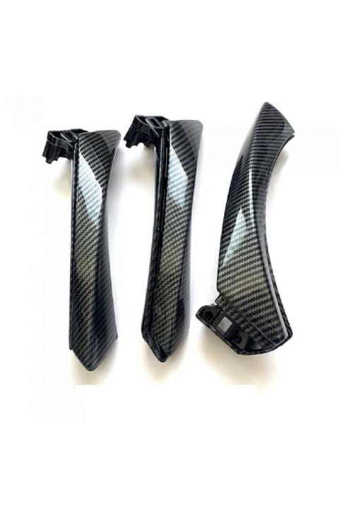 OEM Bmw 3 Serisi E90 E91 316 318 320 325 328i Için Karbon Fiber Iç Kapı Kolu Tutamağı Seti