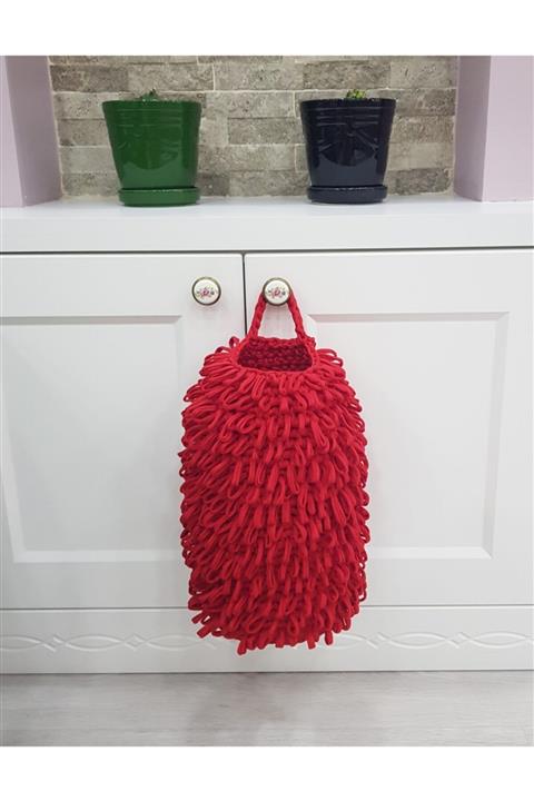 ÖRGÜM Poşetlik Kırmızı Renk 30x16 Cm
