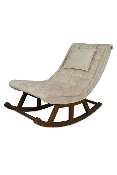 Asedia Miskin Ceviz Krem Sallanan Dinlenme Koltuğu