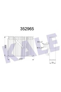 KALE RADYATÖR Klima Evaporatör Vectra B 1.6 1.8 2.0 2.2 2.5 2.0/2.2d Kale 352965 Oem 1618178
