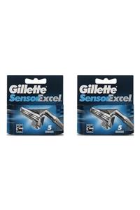 Gillette Sensor Excel 5'li Yedek Tıraş Bıçağı Başlığı 2 Kutu