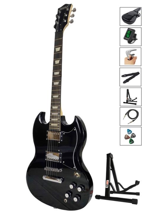 Midex Sgx-170bk Üst Segment Sg Special Elektro Gitar Set Masif Ağaç (hh)