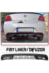 10oto Fiat Linea Difüzör Plastik 2 Çıkış Egzoz Görünümlü