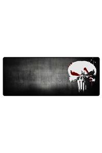 PORGE Büyük Boy Punisher Pro Gaming Oyuncu Mousepad Xl 70x30