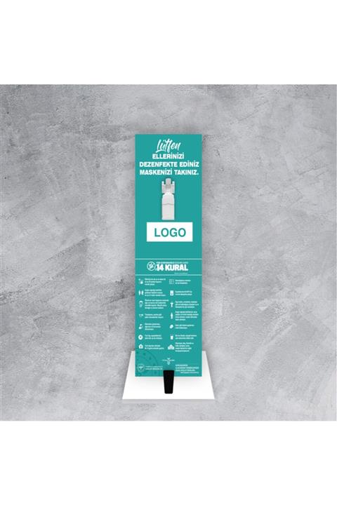 Oracal Pedallı Yüksek Kalite Dezenfektan Standı