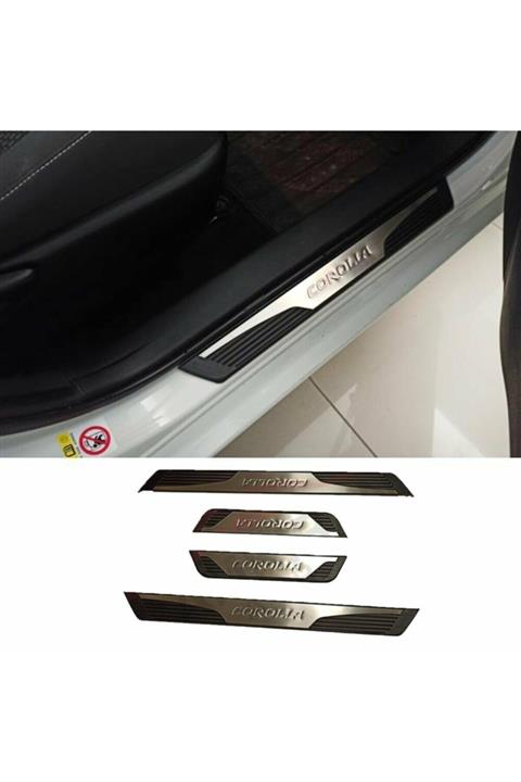 Aygaraj Toyota Corolla Kapı Eşik Koruması Nikelaj Işıksız 2013-2018