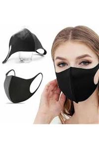 Retro Yıkanabilir Siyah Nano Maske 5 Adet