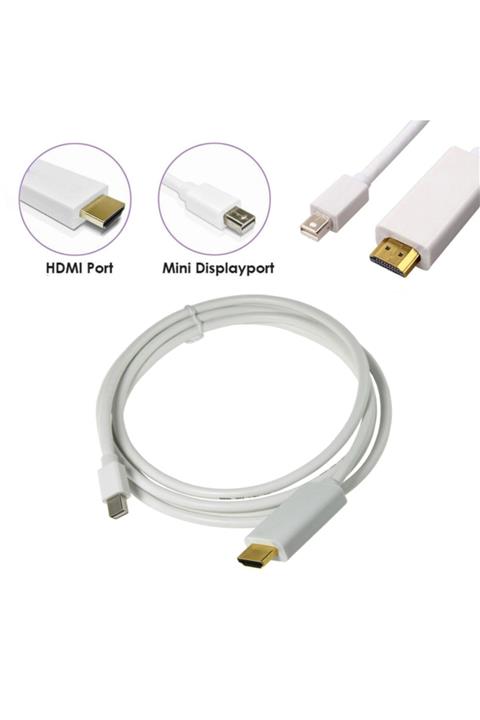 WOZLO 3 Metre Mini Displayport To Hdmi Kablo Thunderbolt Macbook Tv Bağlantı - 3m