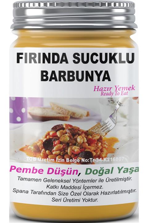 SPANA Fırında Sucuklu Barbunya Ev Yapımı Katkısız 330 gr