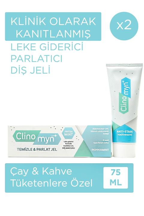 Clinomyn Temizle Parlat Fresh Jel Diş Macunu 75 ml X 2 Adet