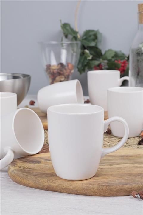 Rood Wit 4 Adet Beyaz Kupa Bardak