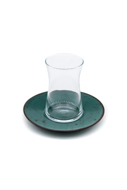 Marianna Heybeli Çay Set Yeşil 12 Parça